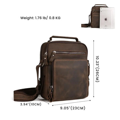 Vintage Leather Saddle Bag