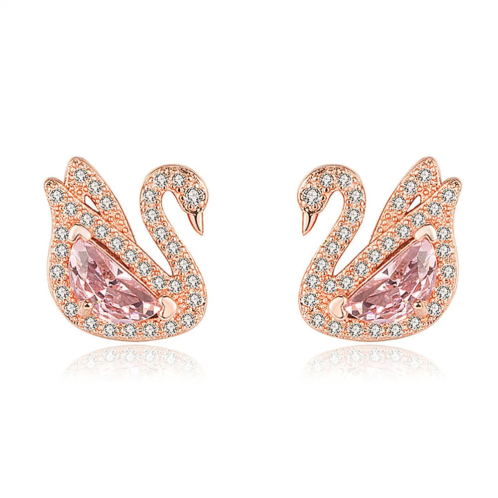 Swan Crystal Earrings