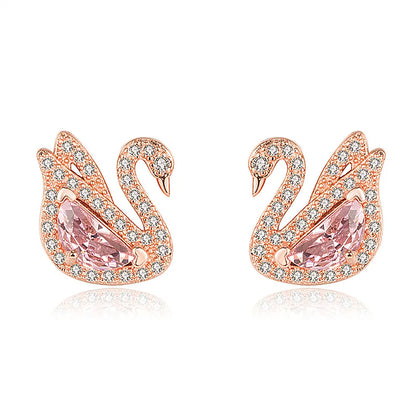 Swan Crystal Earrings