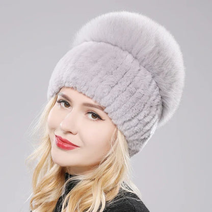 Women’s Real Fur Winter Beanie