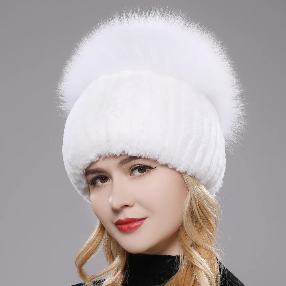 Women’s Real Fur Winter Beanie