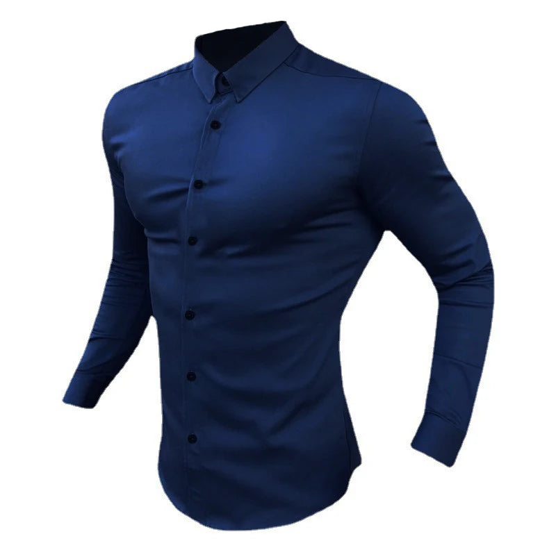 Modern Solid Dress Shirt