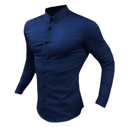 Modern Solid Dress Shirt