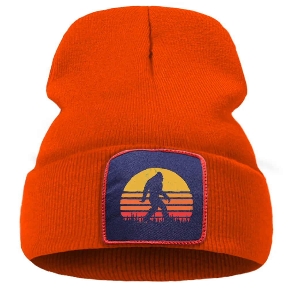 Bigfoot Cartoon Cotton Beanie