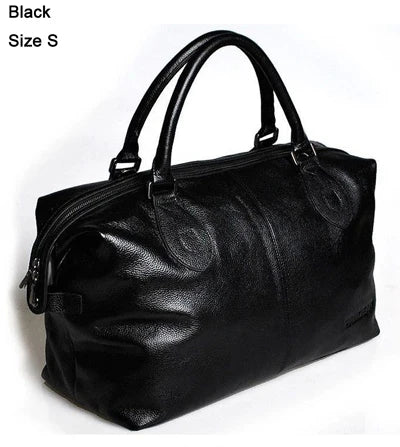 Genuine Cowhide Leather Duffel Bag
