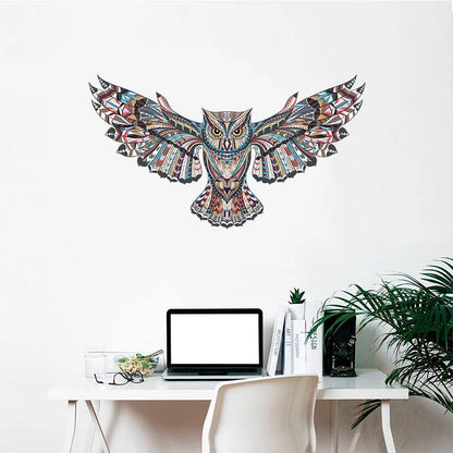 Colorful Owl Wall Stickers