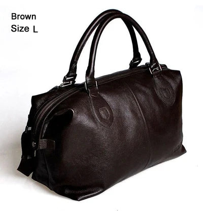 Genuine Cowhide Leather Duffel Bag