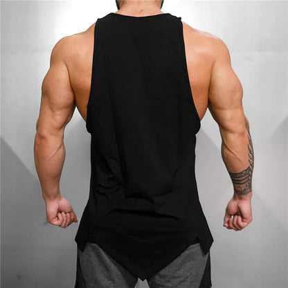 Muscleguys fitness sleeveless shirts cotton