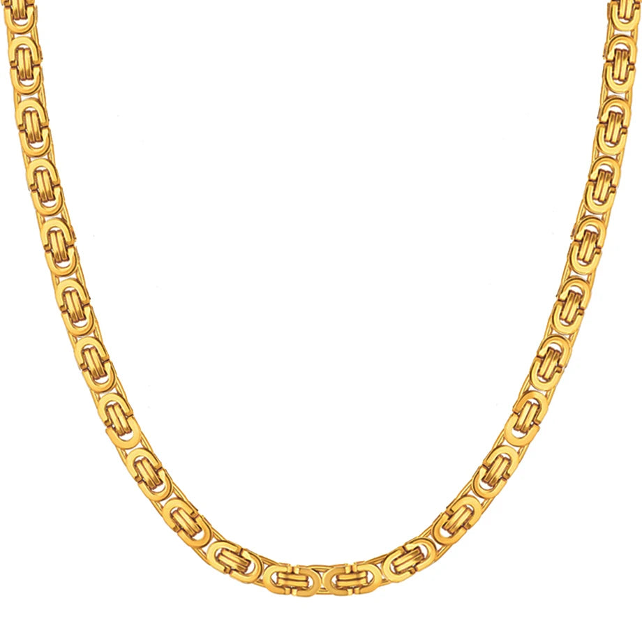 Metal Hiphop Geometric Color Necklace Party