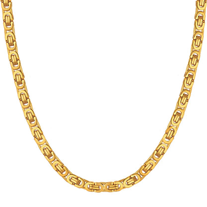 Metal Hiphop Geometric Color Necklace Party
