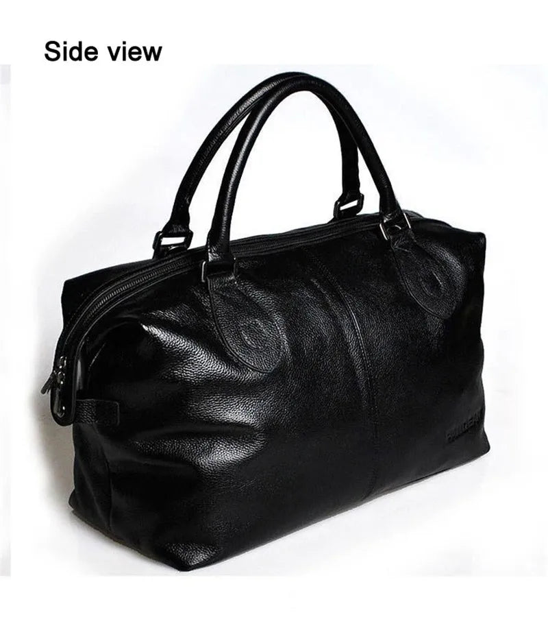 Genuine Cowhide Leather Duffel Bag
