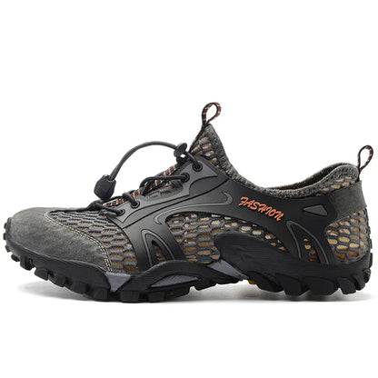 Patchwork Mesh Men Sneakers