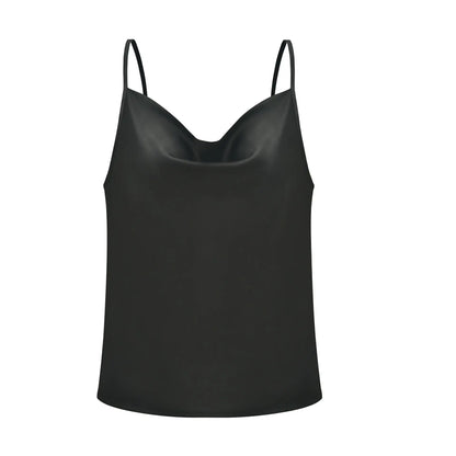 White Satin Camisole Top
