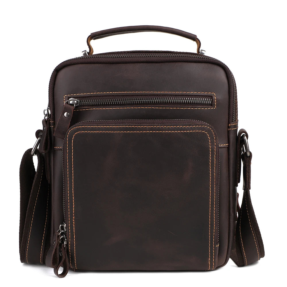 Vintage Leather Saddle Bag