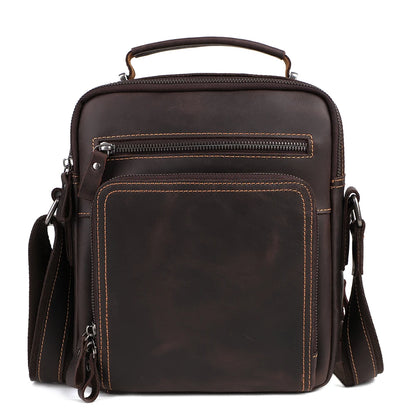 Vintage Leather Saddle Bag