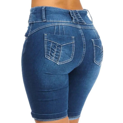 Skinny Denim Shorts