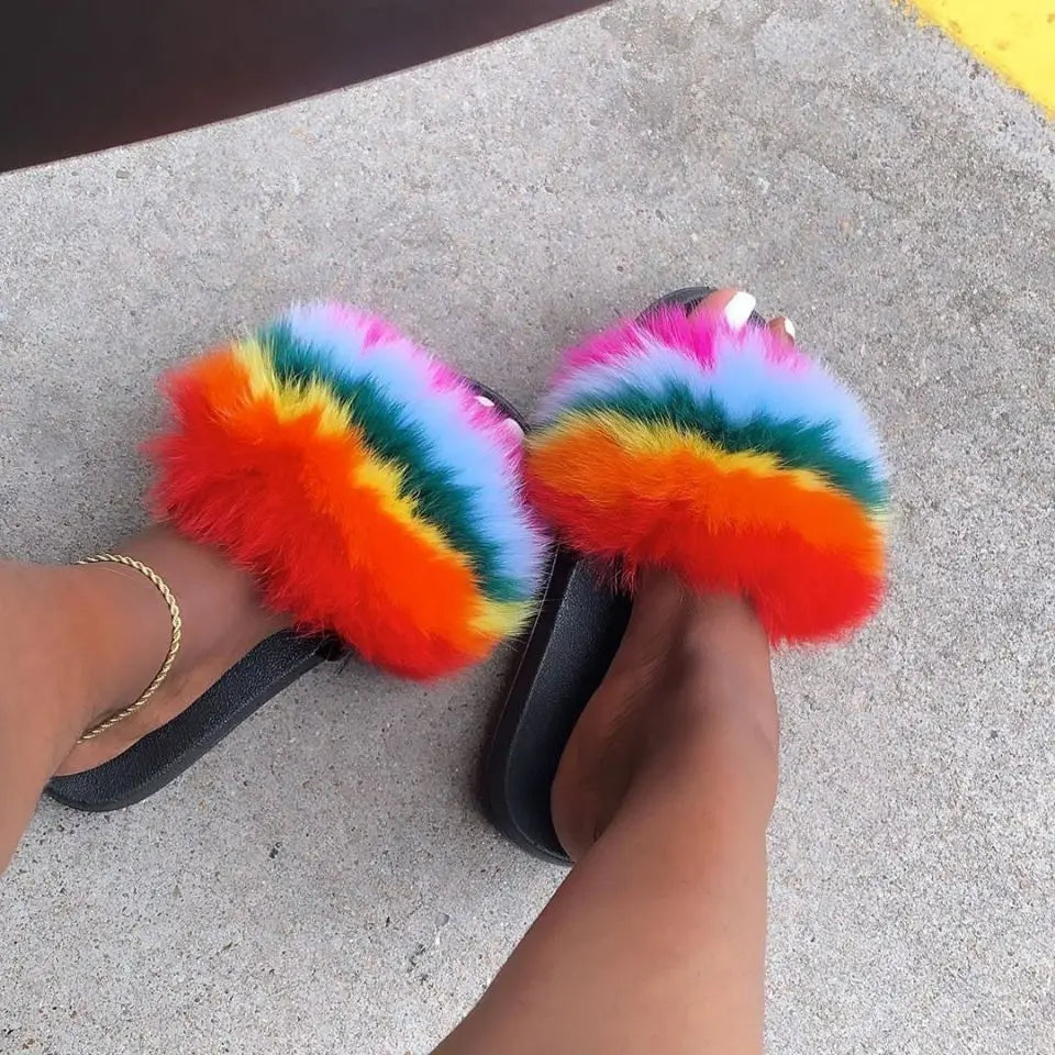 Fluffy Fur Slippers