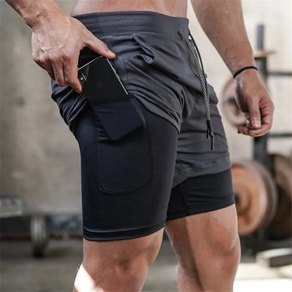 2-in-1 Quick-Dry Jogging Shorts