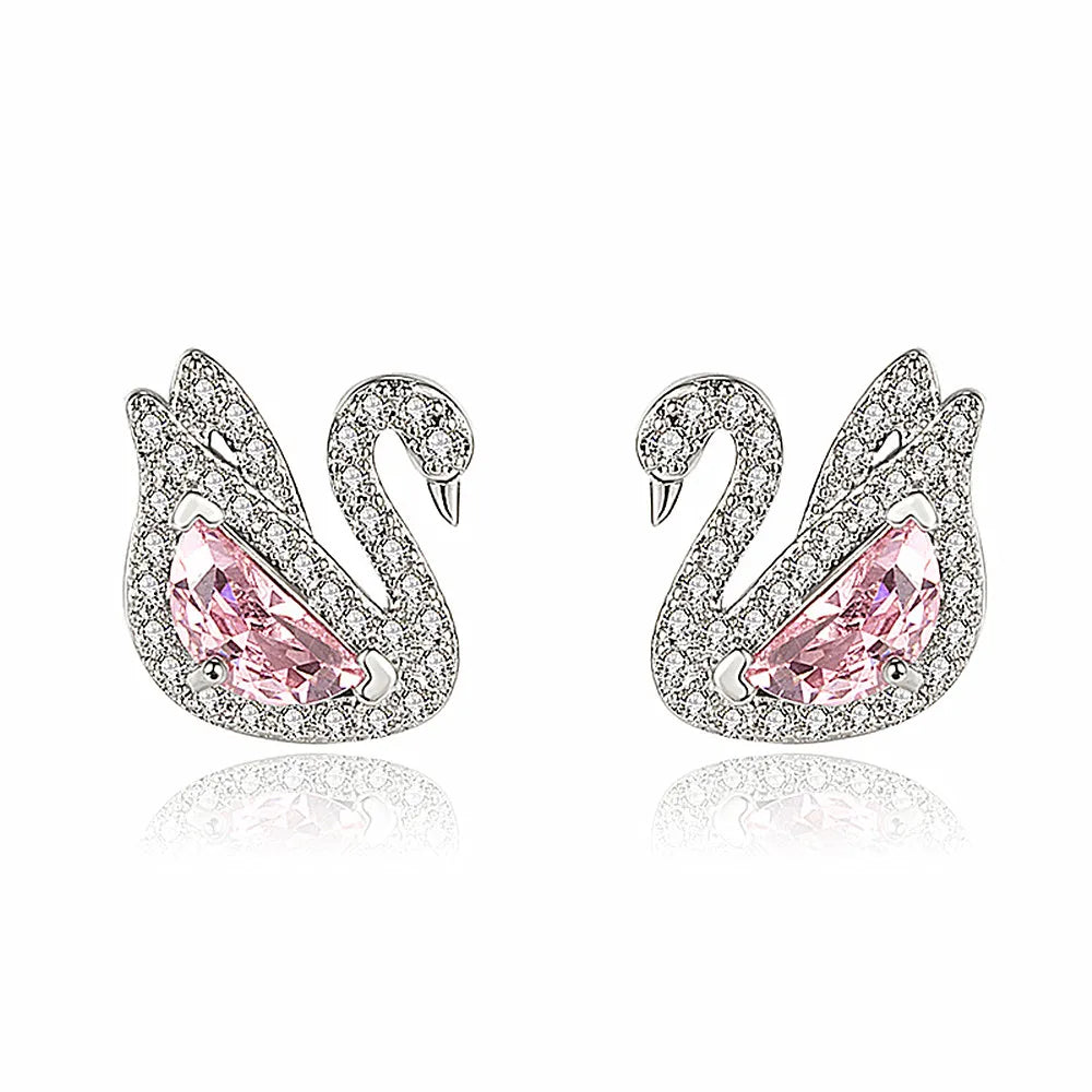 Swan Crystal Earrings
