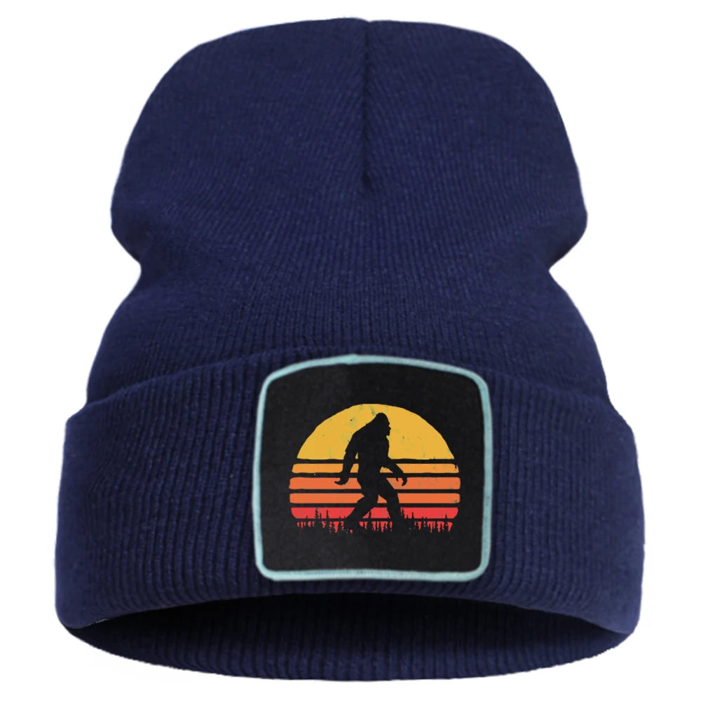 Bigfoot Cartoon Cotton Beanie