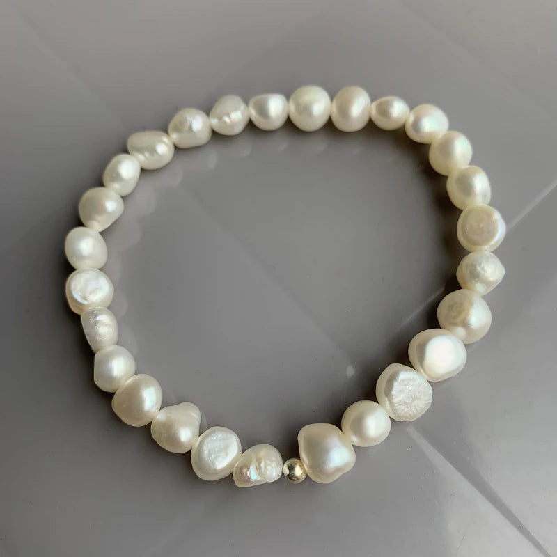 Baroque Pearl Silver Bracelet
