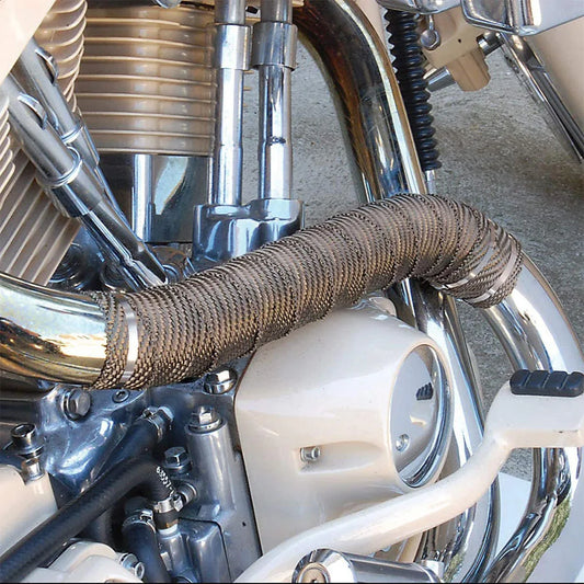 Universal Motorcycle Exhaust Heat Wrap Basalt Fiber Tape