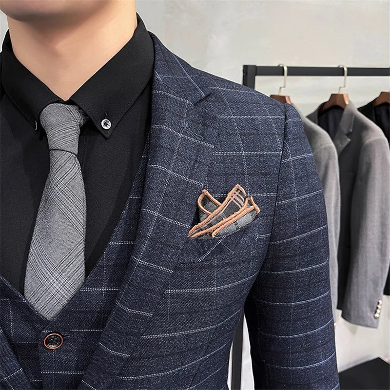 Jackets Pants Vest Groom Suit