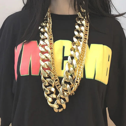 Wide Chunky Chain Necklace