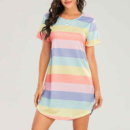 Striped Mini Nightgown