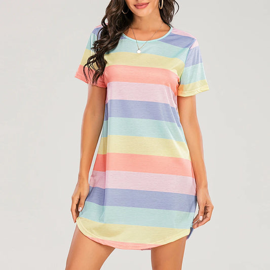 Striped Mini Nightgown