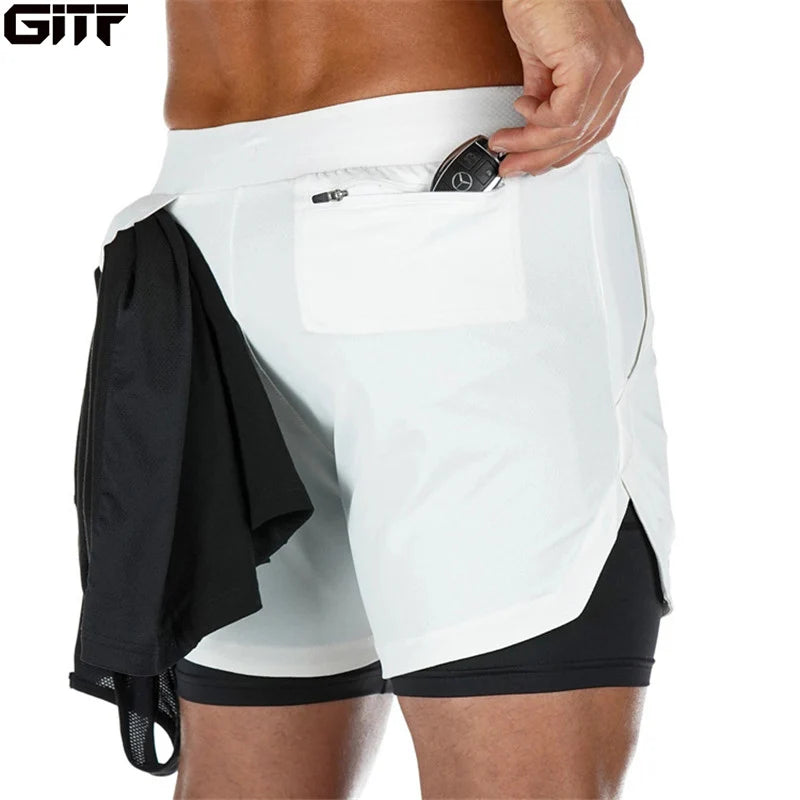2-in-1 Quick-Dry Jogging Shorts
