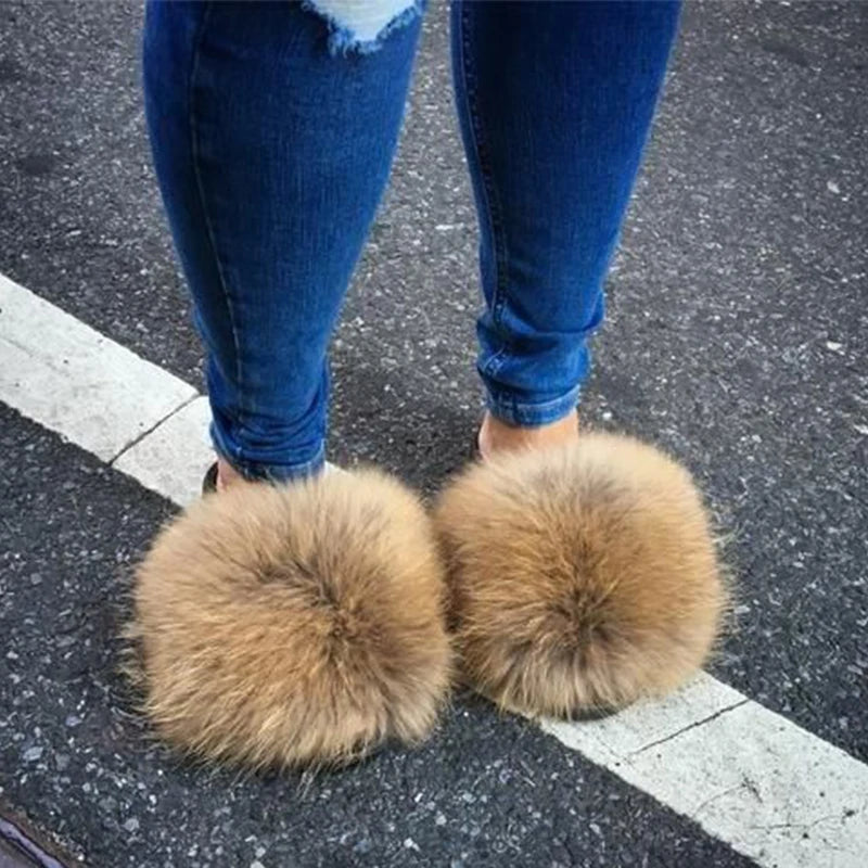 Fluffy Fur Slippers