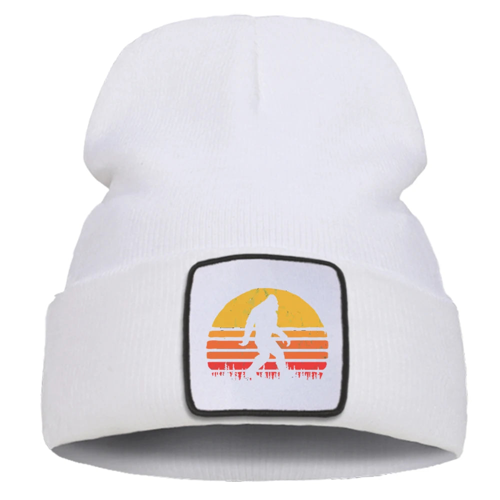 Bigfoot Cartoon Cotton Beanie