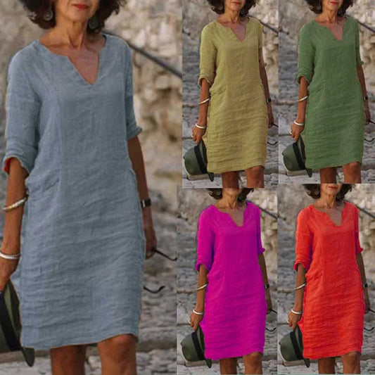 Summer Casual Cotton Dress