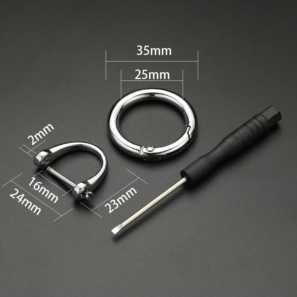 Spring Gate O Ring Keychain
