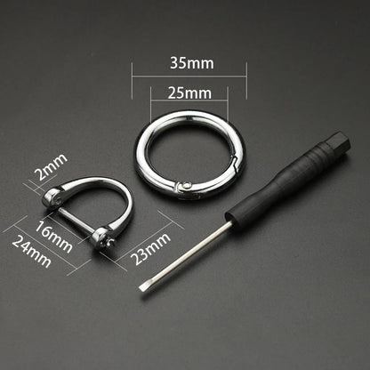 Spring Gate O Ring Keychain