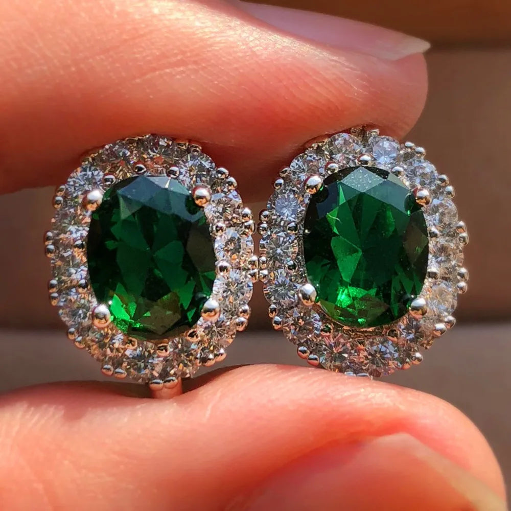 Geometric Zircon Studs