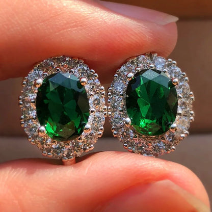 Geometric Zircon Studs