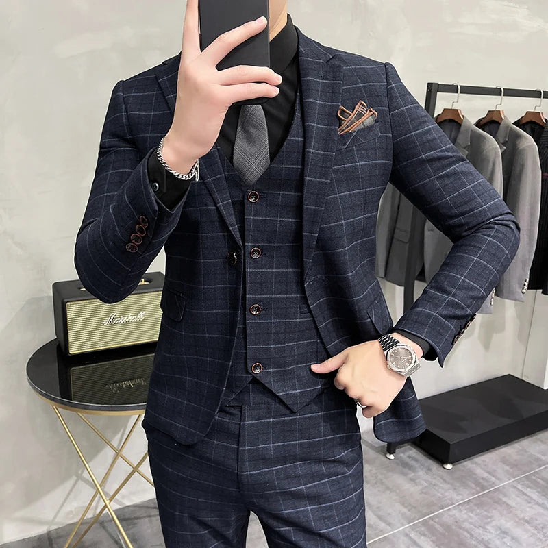 Jackets Pants Vest Groom Suit