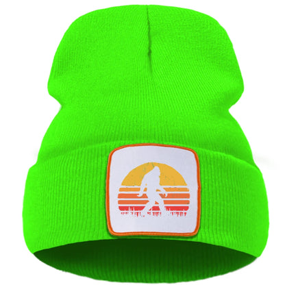Bigfoot Cartoon Cotton Beanie