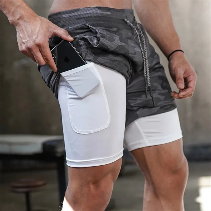 2-in-1 Quick-Dry Jogging Shorts
