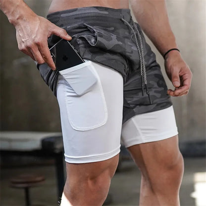 2-in-1 Quick-Dry Jogging Shorts