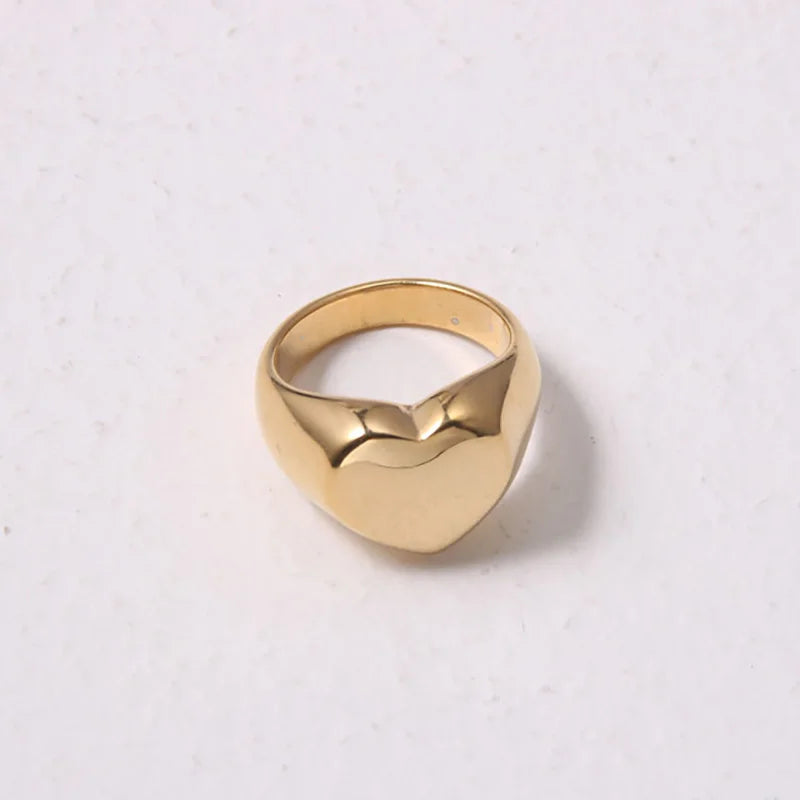 Stainless Steel 18k Gold Plated Ring