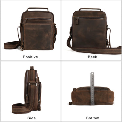 Vintage Leather Saddle Bag