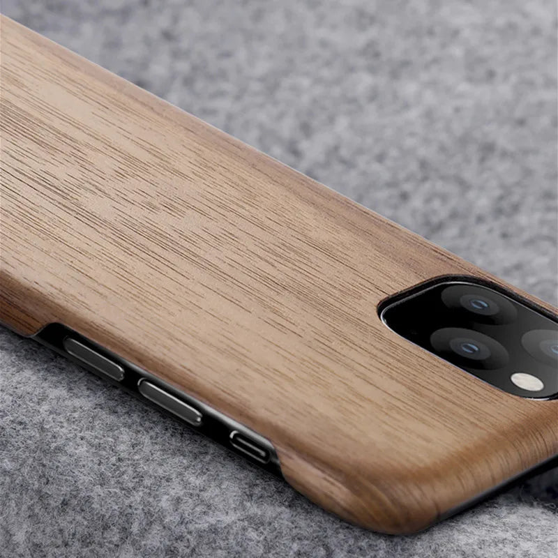Wooden Matte Case for iPhone 17 Pro Max | 17 Pro | 16 Pro Max | 16 Pro | 15 Pro Max | 15 Pro