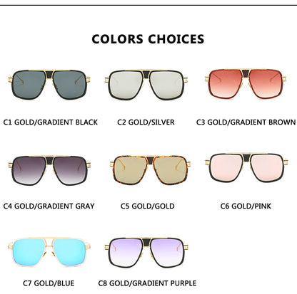Retro metal sunglasses