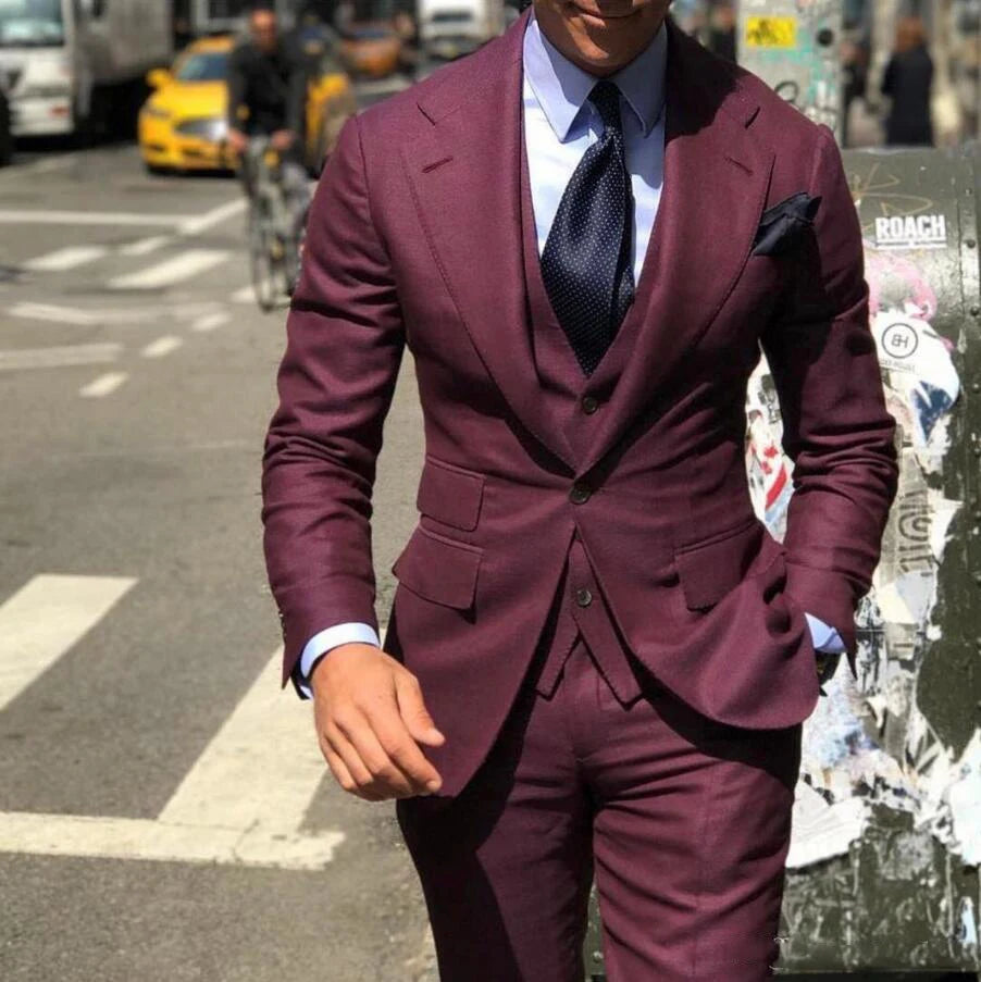 Classy Wedding Tuxedos Slim Suit