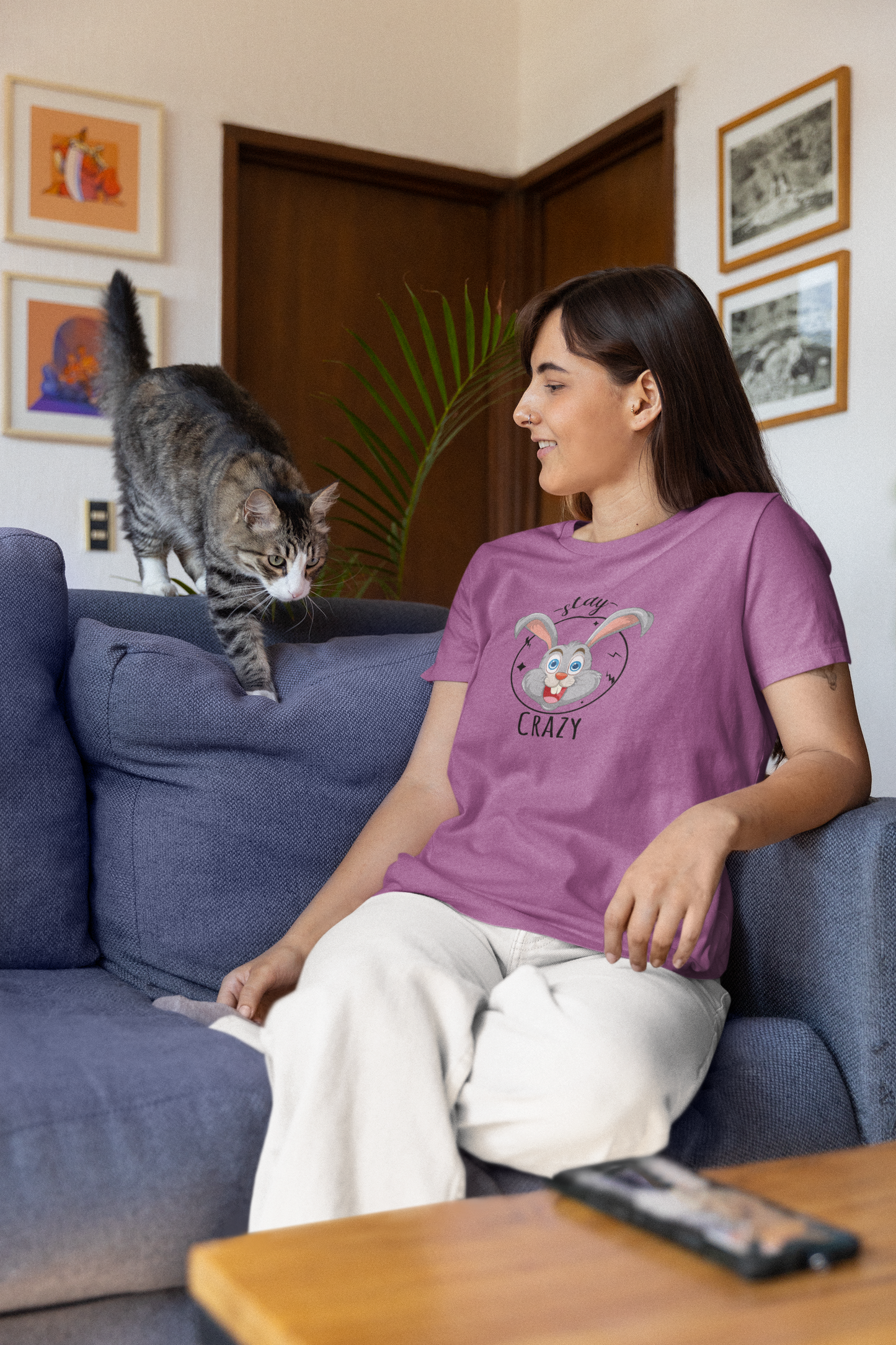 Stay Crazy | Graphic T Shirt | Unisex Softstyle T-Shirt