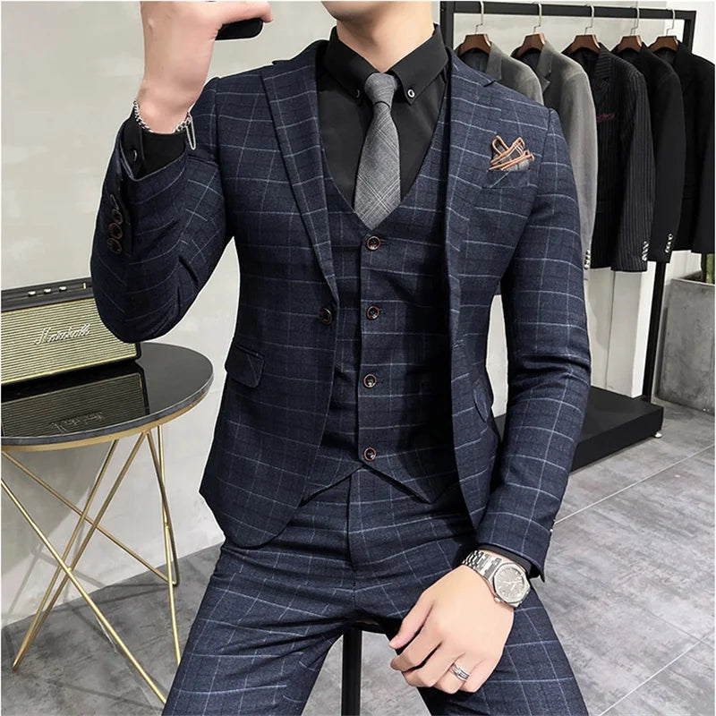 Jackets Pants Vest Groom Suit