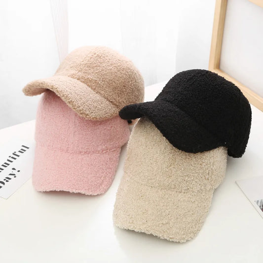 Women's Plush Baseball Cap
